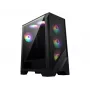 Arvuti korpus MSI MAG FORGE 120A AIRFLOW Midi Tower — must, karastatud klaas, võrk, 3×120 mm esiventilaatorit, 2×120 mm ülemist ventilaatorit, ATX tugi