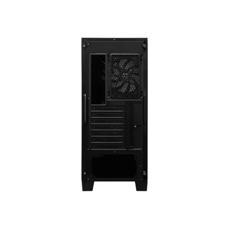 Arvuti korpus MSI MAG FORGE 120A AIRFLOW Midi Tower — must, karastatud klaas, võrk, 3×120 mm esiventilaatorit, 2×120 mm ülemist ventilaatorit, ATX tugi