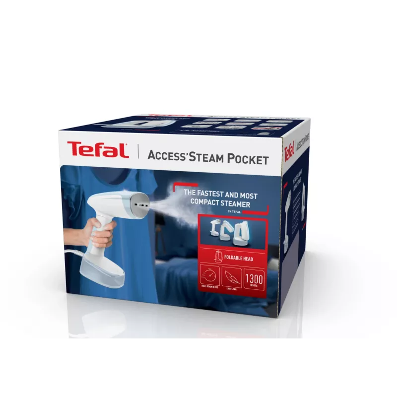 Tefal Access Steam Pocket DT3041 Käeshoitav rõivaauruti 1300 W Sinine, Valge