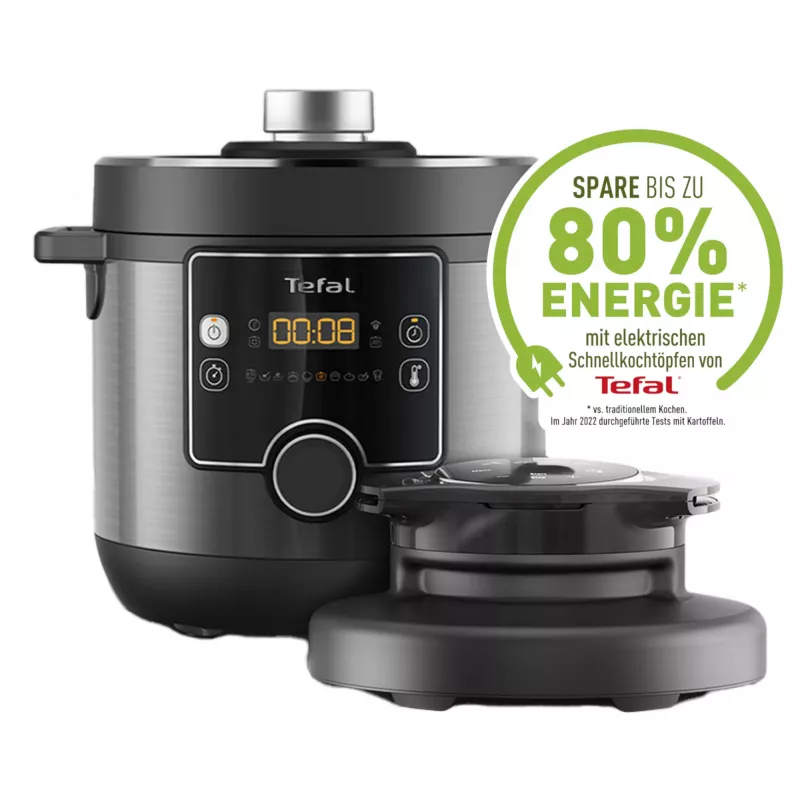Multikeetja-aurutaja Tefal Turbo Cuisine & Fry CY7788 — 7,6 l, 1200 W, 15 programmi, must