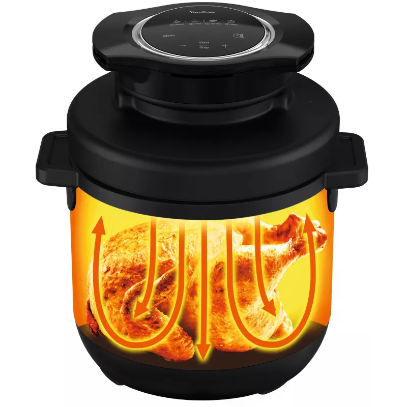 Multikeetja-aurutaja Tefal Turbo Cuisine & Fry CY7788 — 7,6 l, 1200 W, 15 programmi, must