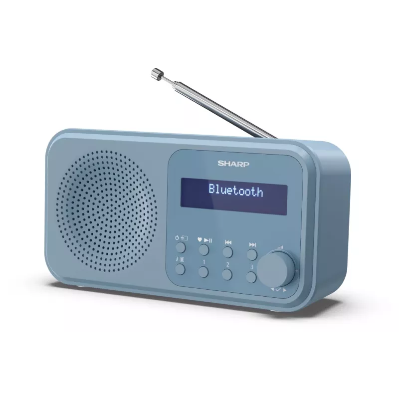 Sharp DR-P420(BL) Tokyo kaasaskantav digiraadio, kaasaskantav, digitaalne, DAB, DAB+, FM, automaatne skaneerimine, automaathäälestus, 2 W, AAC
