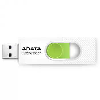 ADATA UV320 USB-mälupulk 256 GB USB Type-A 3.2 Gen 1 (3.1 Gen 1) Roheline, Valge