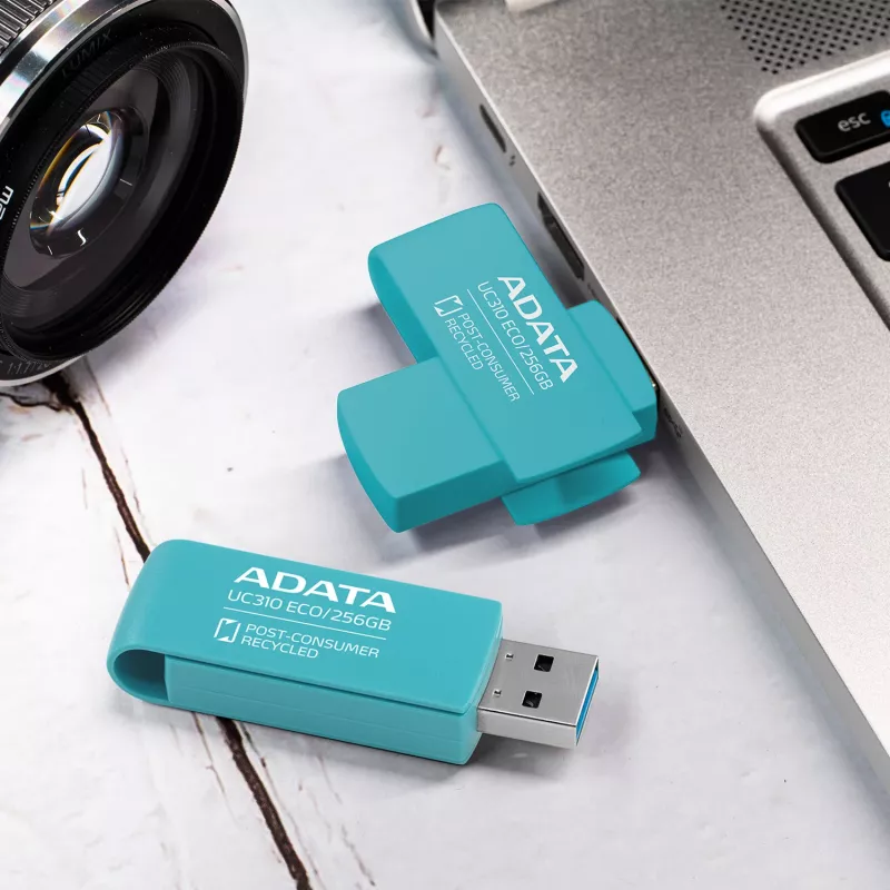 ADATA UC310 ECO USB-mälupulk 256 GB USB Type-A 3.2 Gen 1 (3.1 Gen 1) roheline