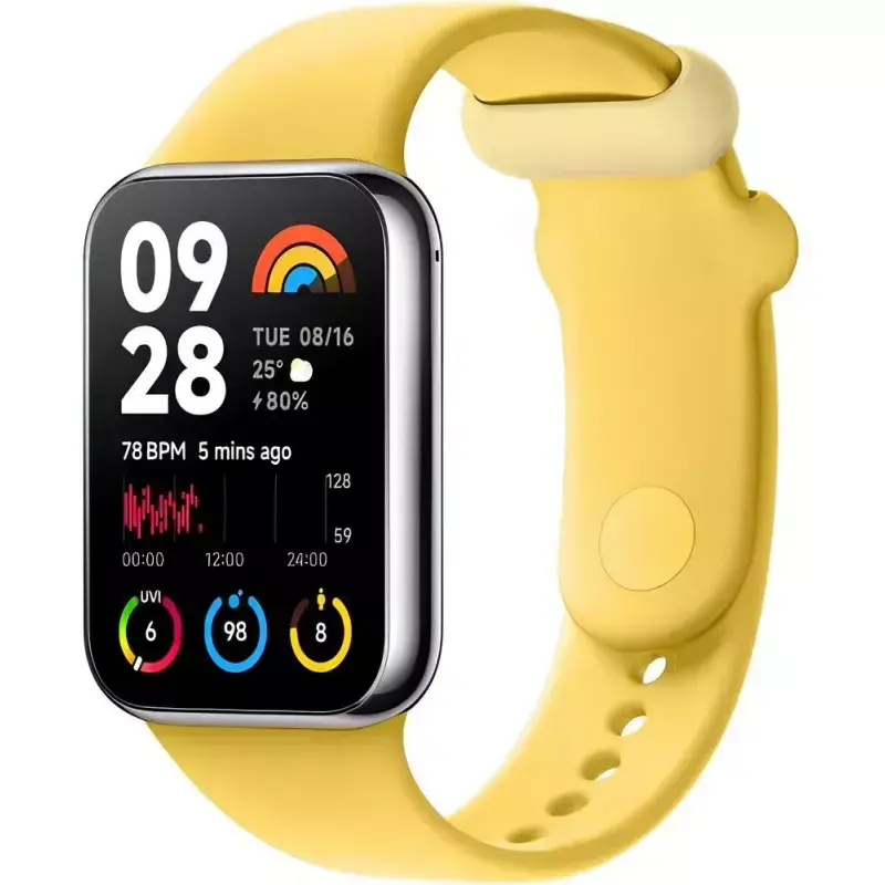 Vahetusrihm TPU-st Xiaomi Smart Band 8 Pro jaoks – sidrunkollane