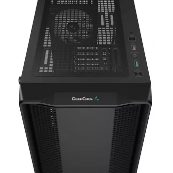 Arvutikorpus DeepCool CC560 ARGB V2 Midi Tower Must — ATX/Micro‑ATX/Mini‑ITX, karastatud klaas, aRGB, toetab kuni 370 mm GPU-d