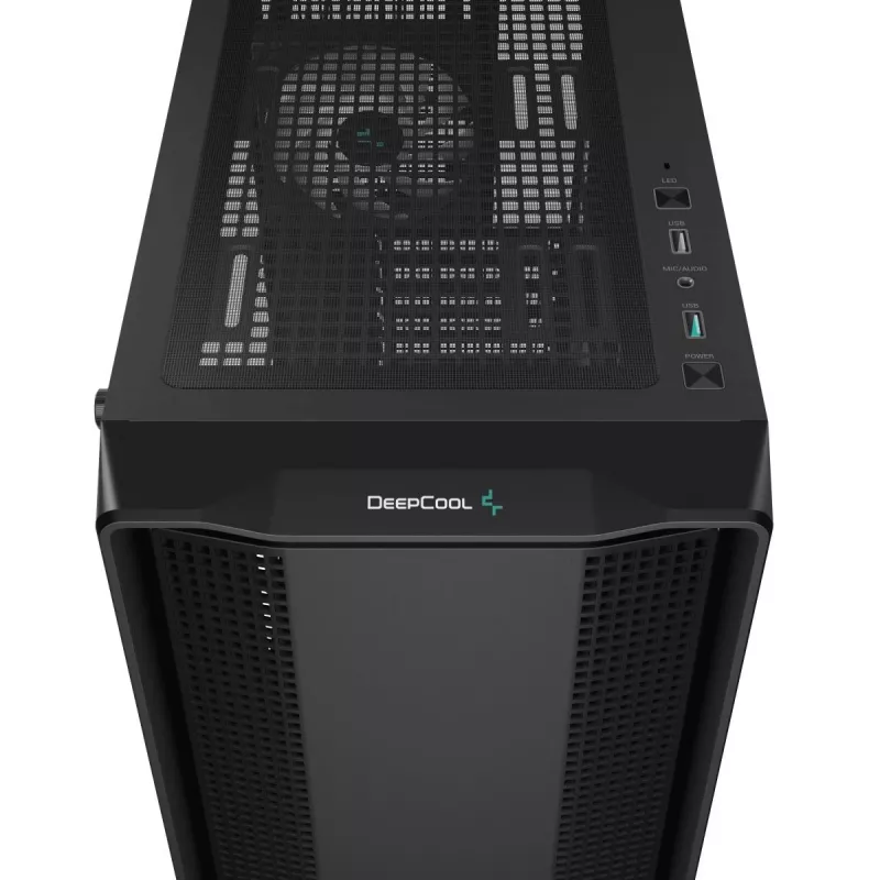 Arvutikorpus DeepCool CC560 ARGB V2 Midi Tower Must — ATX/Micro‑ATX/Mini‑ITX, karastatud klaas, aRGB, toetab kuni 370 mm GPU-d