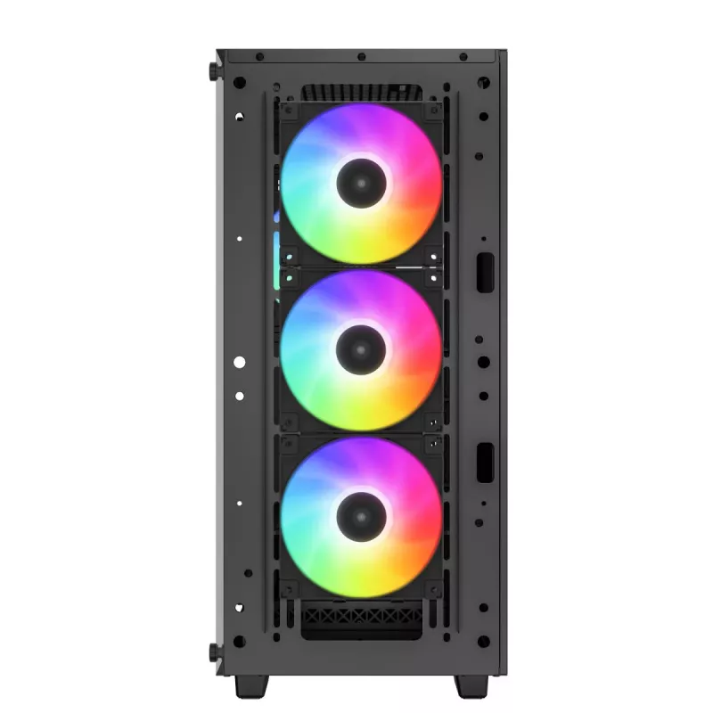 Arvutikorpus DeepCool CC560 ARGB V2 Midi Tower Must — ATX/Micro‑ATX/Mini‑ITX, karastatud klaas, aRGB, toetab kuni 370 mm GPU-d
