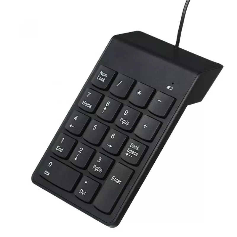 Numbriklaviatuur GEMBIRD KPD-U-03 USB 18 klahviga käärikuna, 1,45 m kaabel, must