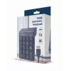 Numbriklaviatuur GEMBIRD KPD-U-03 USB 18 klahviga käärikuna, 1,45 m kaabel, must