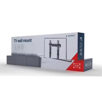 TV-kinnitus Gembird WM-42F-02 Must 40 kg kandevõime 23 kuni 42 tolli