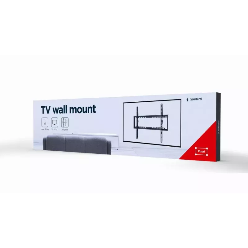 TV kinnitus Gembird WM-70F-03 Must 70 tolli 35kg kandevõime