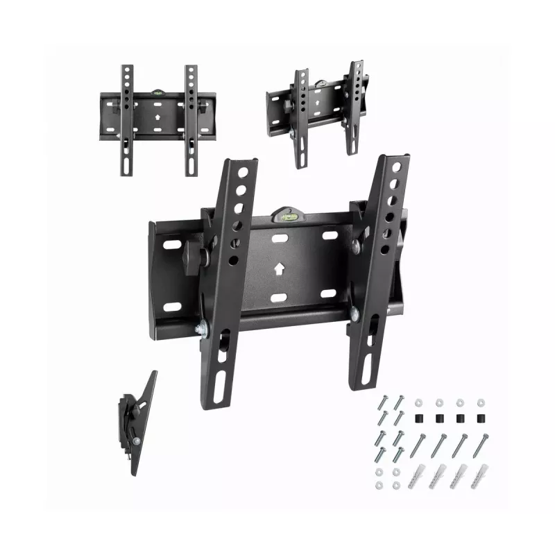 Seinale TV kinnitus Gembird WM-42T-02 23–42-tollistele teleritele, kallutus -12°/+12°, VESA 75x75–200x200, 30 kg, must, 5,3 cm