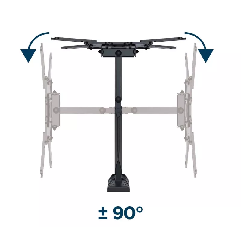 GEMBIRD Premium täisliigutatav teleri seinakinnitus, 32 inch-55 inch, 32 kg