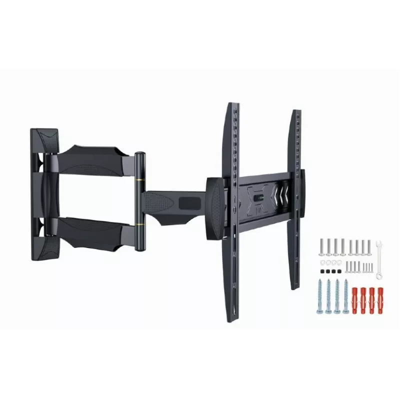 TV-kinnitus Gembird WM-55ST-02 32–55-tollistele ekraanidele, VESA 100x100–400x400, kaldenurk -5°–8°, seinakaugus 6,5–61 cm, 30 kg, must