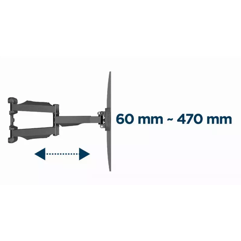 TV-kinnitus Gembird WM-58ST-01 teras 58 tolli 36,4 kg kandevõime