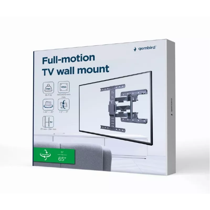 GEMBIRD Full-Motion TV seinakinnitus, 32–65 tolli