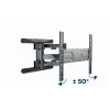 Seinale kinnitatav telerikinnitus Gembird WM-80ST-01 terasest 40–80-tollistele ekraanidele, 50 kg, VESA 100×100–600×400, kallutatav ja pööratav