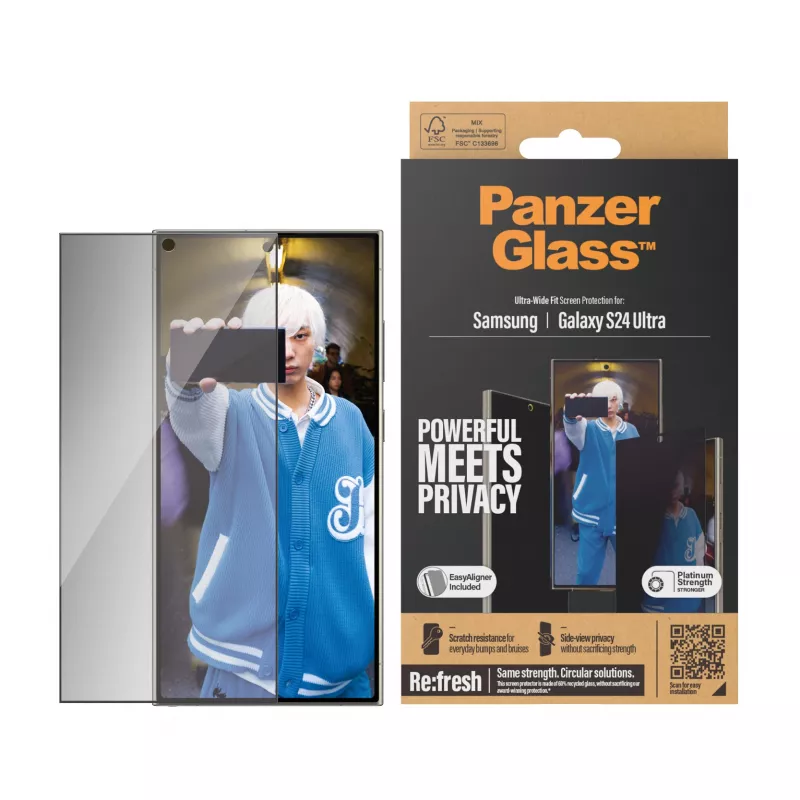 PanzerGlass® privaatsusekraanikaitse Samsung Galaxy S24 Ultra | ülilai sobivus EasyAligneriga