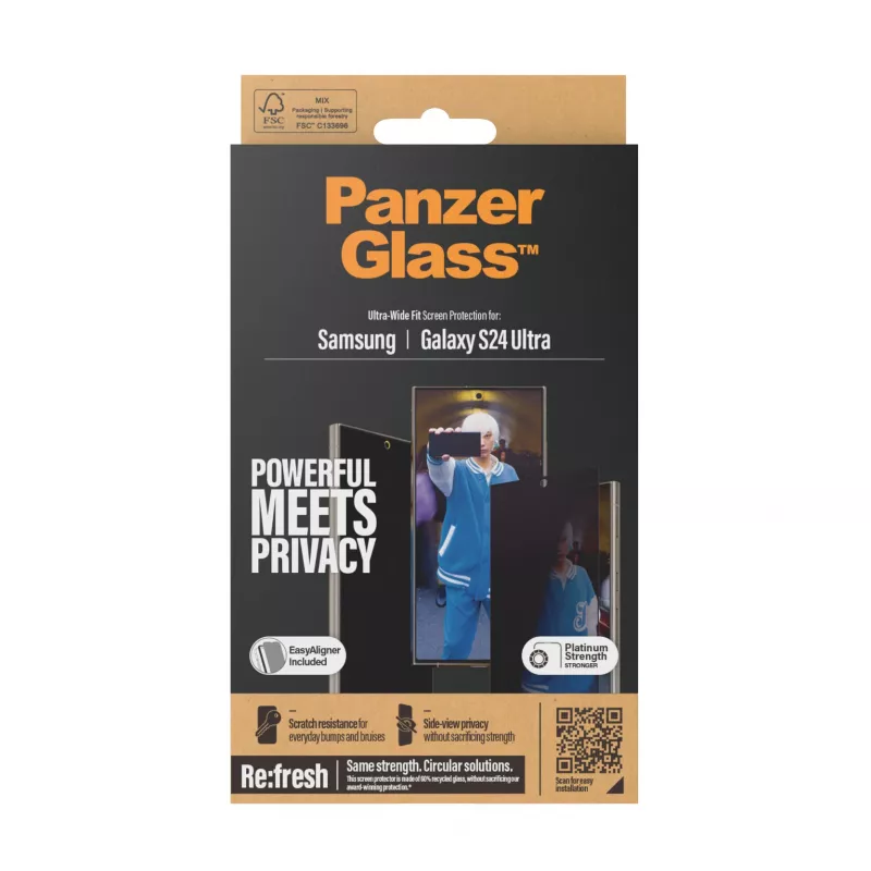 PanzerGlass® privaatsusekraanikaitse Samsung Galaxy S24 Ultra | ülilai sobivus EasyAligneriga