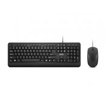 Lenovo 160 klaviatuur, hiir kaasas, kodukontor, USB, USA inglise, must