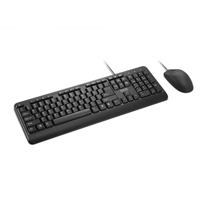 Lenovo 160 klaviatuur, hiir kaasas, kodukontor, USB, USA inglise, must