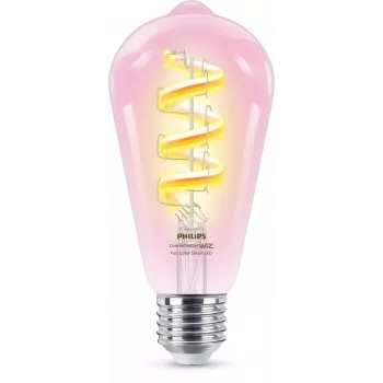 Philips Filament Clear 40 W ST64 E27, nutipirn, Wi-Fi/Bluetooth, läbipaistev, Wi-Fi 4 (802.11n), 802.11b, 802.11g, LED, E27
