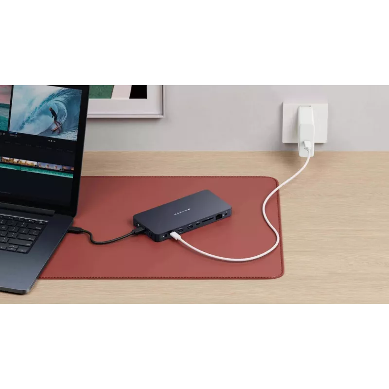 Targus HyperDrive Next juhtmega USB 3.2 Gen 2 (3.1 Gen 2) Type-C sinine
