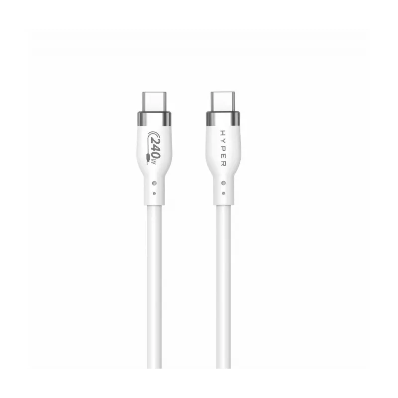 TARGUS Hyper 2m Silicone 240w USB-c Charging kaabel - Valge