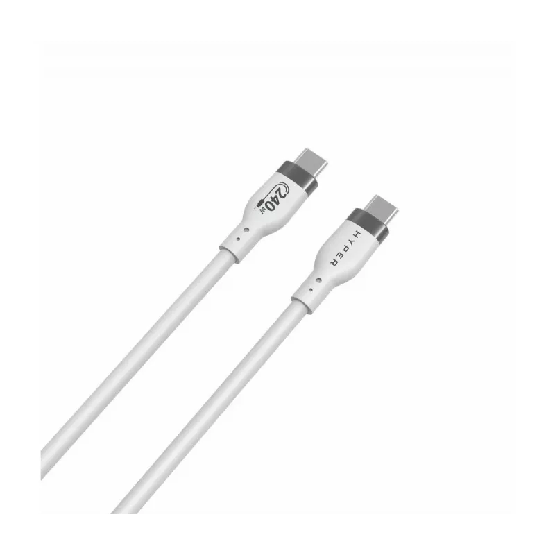 TARGUS Hyper 2m Silicone 240w USB-c Charging kaabel - Valge