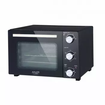 Elektriline letipealne ahi Adler AD 6024 – kompaktne 22 L mahutavus, 1300 W, must