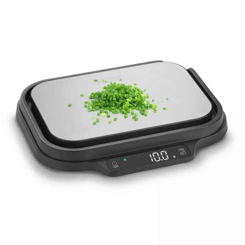 Köögikaalud Caso KitchenDuo 03291 — digitaalne köögikaal, roostevaba teras ja must, LED-ekraan, 5 kg mahutavus, taarafunktsioon