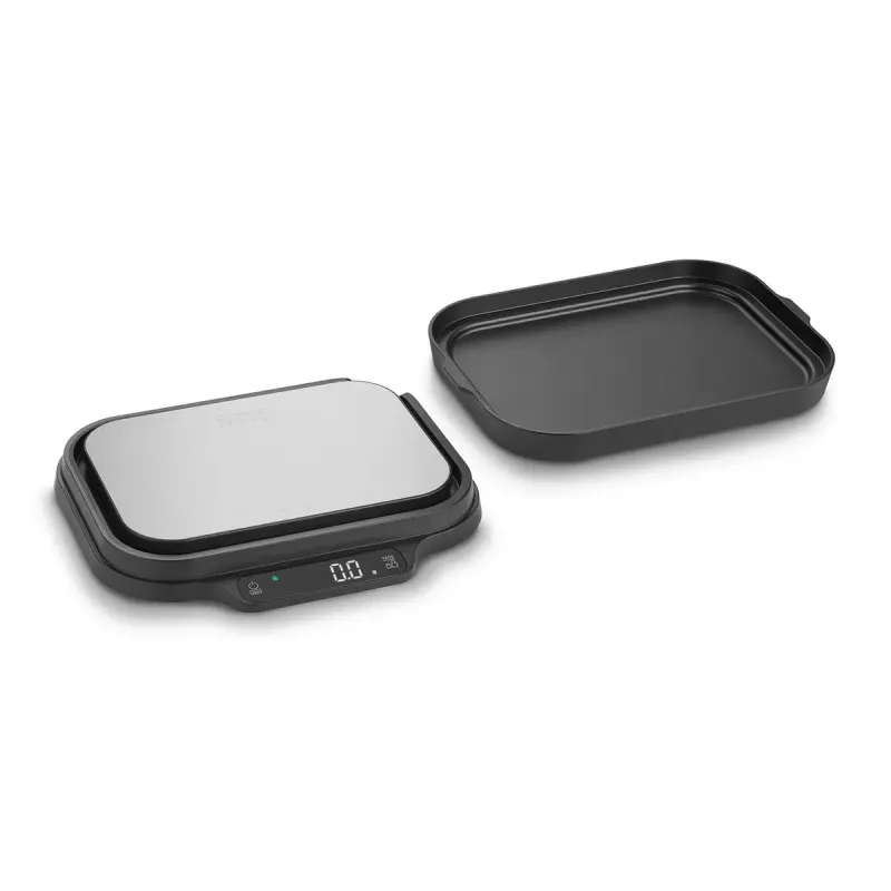 Köögikaalud Caso KitchenDuo 03291 — digitaalne köögikaal, roostevaba teras ja must, LED-ekraan, 5 kg mahutavus, taarafunktsioon
