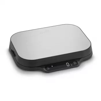 Köögikaalud Caso KitchenDuo 03291 — digitaalne köögikaal, roostevaba teras ja must, LED-ekraan, 5 kg mahutavus, taarafunktsioon