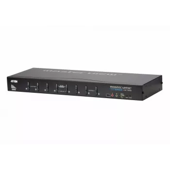 ATEN 8-pordiline USB DVI KVM-lüliti heliga, 2048 x 1536 pikslit, QXGA, 4,53 W, must
