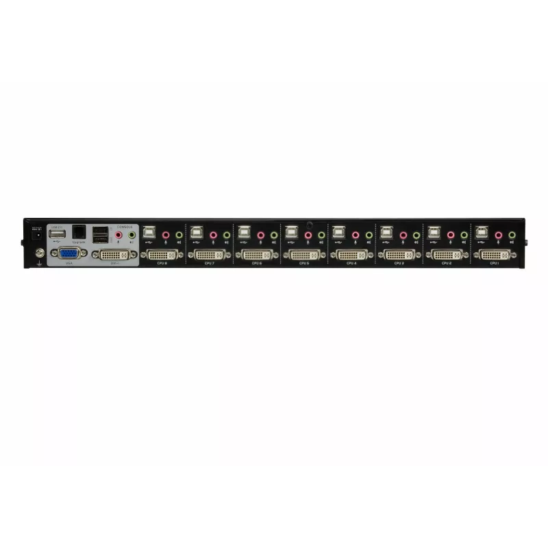 ATEN 8-pordiline USB DVI KVM-lüliti heliga, 2048 x 1536 pikslit, QXGA, 4,53 W, must