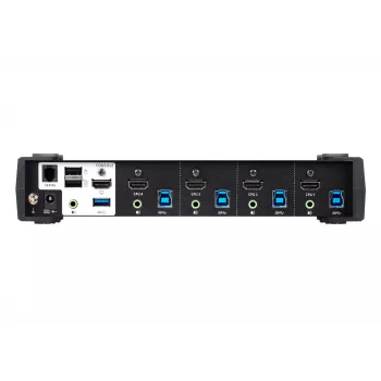 ATEN 4-pordiline USB 3.0 4K HDMI KVMP™ lüliti helimikseri režiimiga