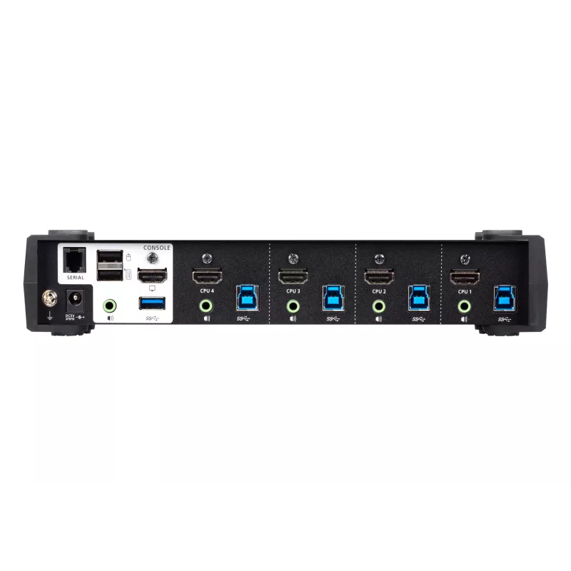 ATEN 4-pordiline USB 3.0 4K HDMI KVMP™ lüliti helimikseri režiimiga