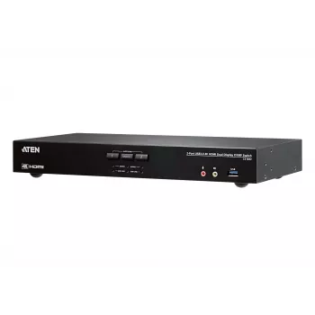 ATEN 2-Port USB 3.0 4K HDMI Dual Display KVMP™ lüliti, 4096 x 2160 pikslit, 4K Ultra HD, 3,17 W, Must