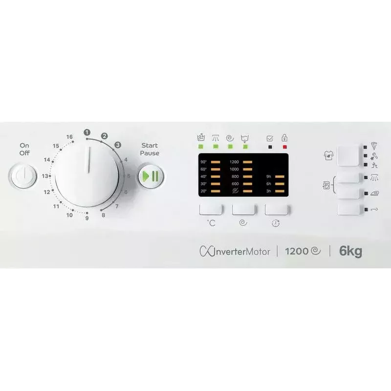 Eestlaetav pesumasin INDESIT MTWSA 61294 W EE, 6 kg, inverter-mootor, energiaklass C