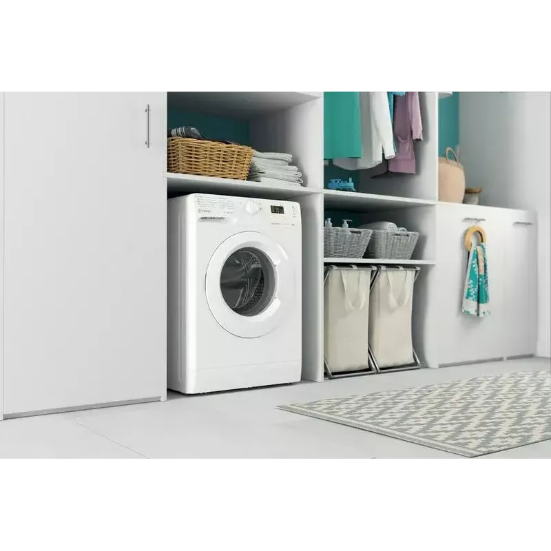 Eestlaetav pesumasin INDESIT MTWSA 61294 W EE, 6 kg, inverter-mootor, energiaklass C
