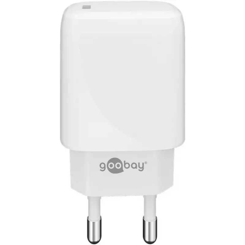 Goobay 65406 vahelduvvoolulaadur USB USB-C 5 V kõrvaklappidele, sülearvutitele, nutitelefonidele
