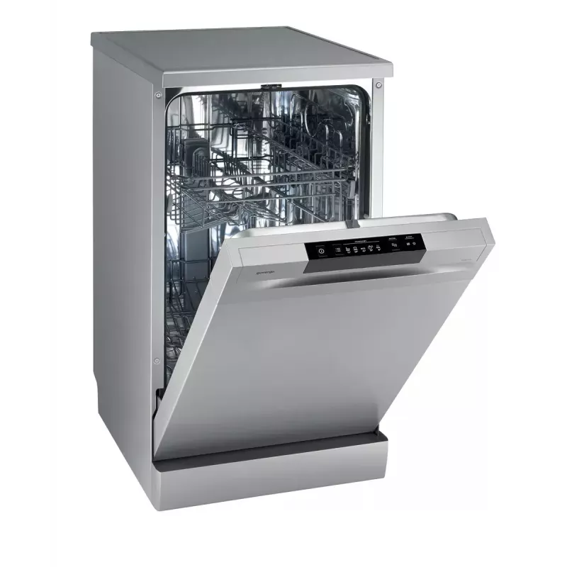 Vabaltseisev nõudepesumasin Gorenje GS520E15S, kitsas 45 cm, 9 kattekohta, 47 dB, hall