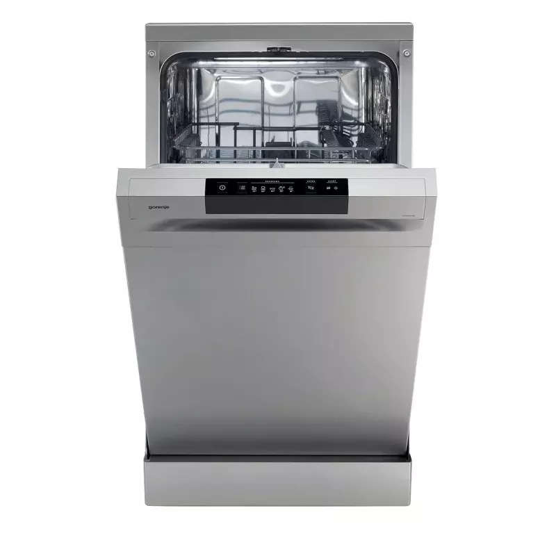 Vabaltseisev nõudepesumasin Gorenje GS520E15S, kitsas 45 cm, 9 kattekohta, 47 dB, hall