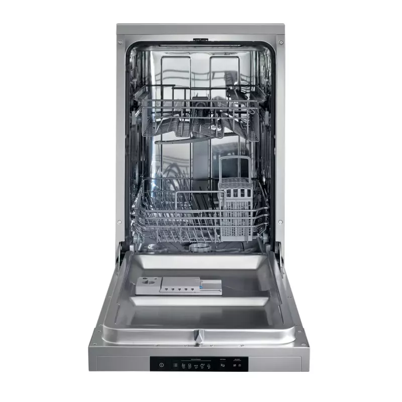 Vabaltseisev nõudepesumasin Gorenje GS520E15S, kitsas 45 cm, 9 kattekohta, 47 dB, hall