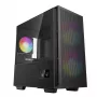 Arvuti korpus DeepCool CH360 DIGITAL Micro Tower, karastatud klaas, microATX/Mini-ITX, ees 2x140mm, sisseehitatud ekraan, USB-C