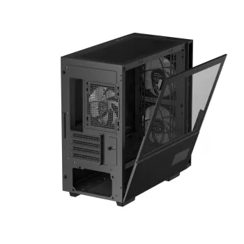 Arvuti korpus DeepCool CH360 DIGITAL Micro Tower, karastatud klaas, microATX/Mini-ITX, ees 2x140mm, sisseehitatud ekraan, USB-C
