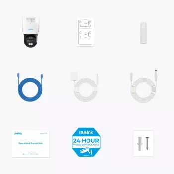 IP turvakaamera Reolink TrackMix W760 4K, 8 MP, 3840×2160, Wi‑Fi ja Ethernet, PTZ (355° pööramine, 90° kallutamine), 30 m öönägemine, IP65