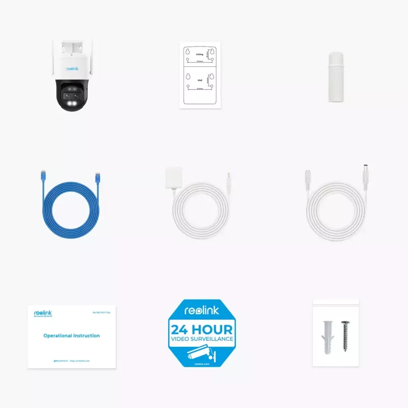 IP turvakaamera Reolink TrackMix W760 4K, 8 MP, 3840×2160, Wi‑Fi ja Ethernet, PTZ (355° pööramine, 90° kallutamine), 30 m öönägemine, IP65