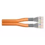 DIGITUS paigalduskaabel - Cat 7 - S/FTP - AWG 23/1 - dupleks - 500 m - oranž